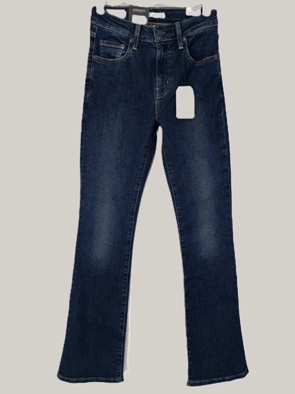 Levi's 725 High Rise Bootcut Jeans 25 Dark Wash Premium NWT